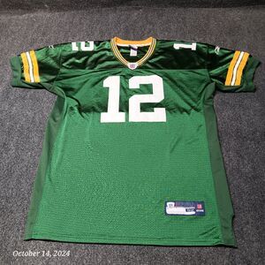Aaron Rodgers Green Bay Packers #12 Sewn Stitched‎ Jersey Adult 52